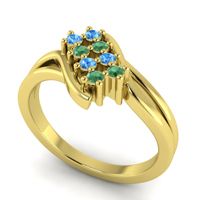 Simple Pave Bypass Agati Ring
