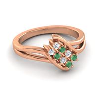 Simple Pave Bypass Agati Ring