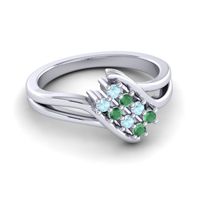 Simple Pave Bypass Agati Ring