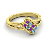 Simple Pave Bypass Agati Ring