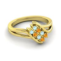 Simple Pave Bypass Agati Ring