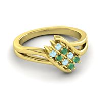 Simple Pave Bypass Agati Ring