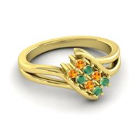 Simple Pave Bypass Agati Ring