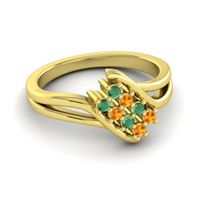 Simple Pave Bypass Agati Ring