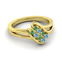 Simple Pave Bypass Agati Ring