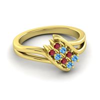 Simple Pave Bypass Agati Ring