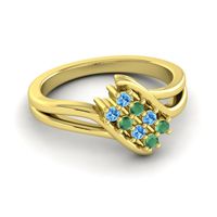 Simple Pave Bypass Agati Ring
