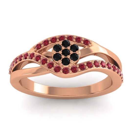 Simple Floral Pave Zami Ring