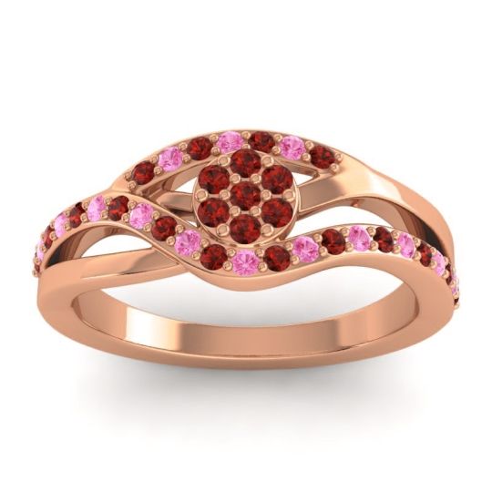 Simple Floral Pave Zami Ring