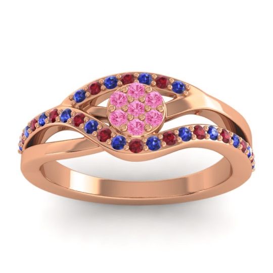 Simple Floral Pave Zami Ring