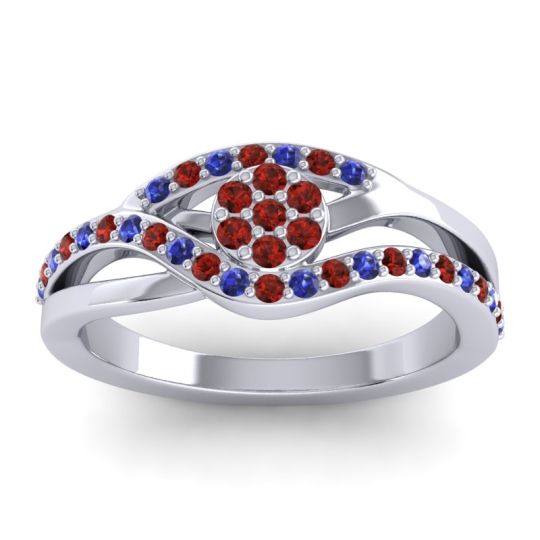 Simple Floral Pave Zami Ring