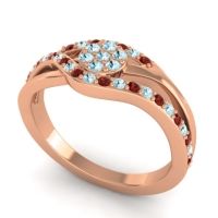 Simple Floral Pave Zami Ring