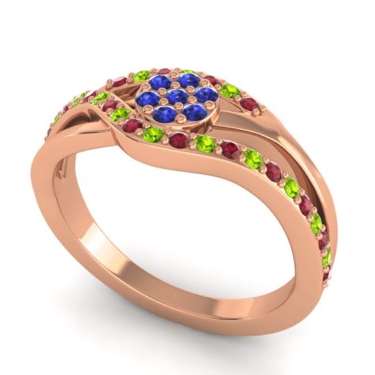Simple Floral Pave Zami Ring