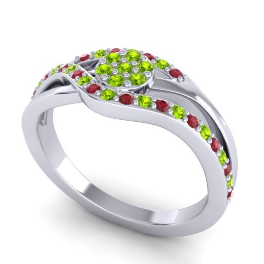 Simple Floral Pave Zami Ring