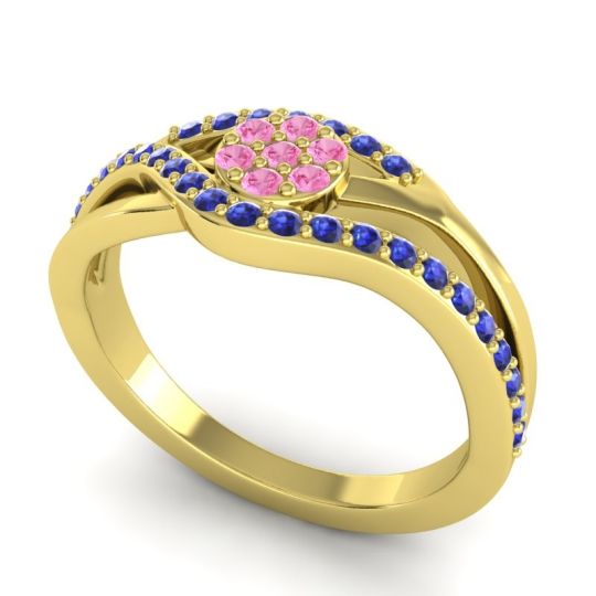 Simple Floral Pave Zami Ring