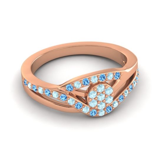 Simple Floral Pave Zami Ring