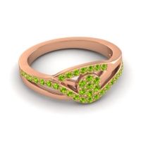 Simple Floral Pave Zami Ring