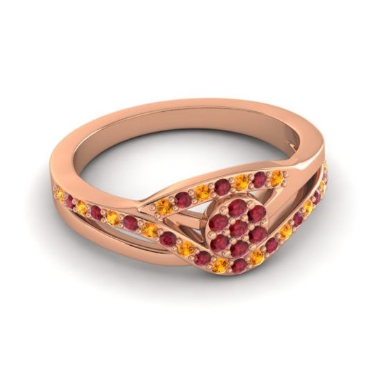 Simple Floral Pave Zami Ring