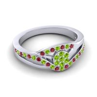 Simple Floral Pave Zami Ring