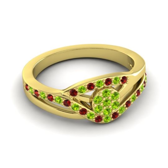 Simple Floral Pave Zami Ring