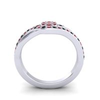 Simple Floral Pave Zami Ring