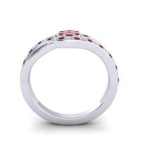 Simple Floral Pave Zami Ring