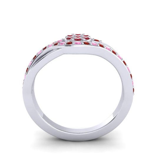 Simple Floral Pave Zami Ring