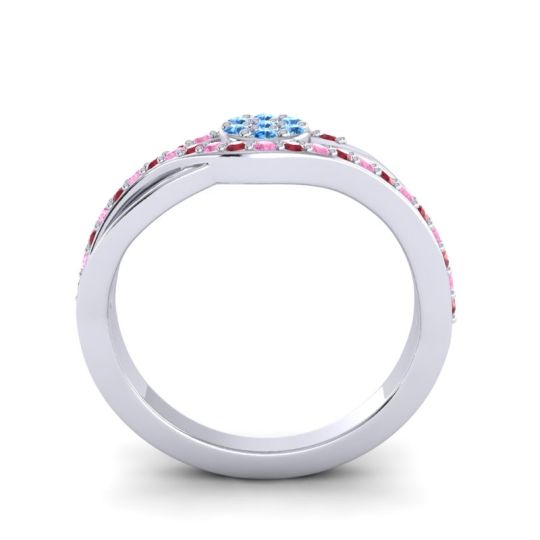 Simple Floral Pave Zami Ring