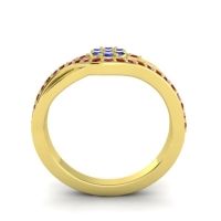 Simple Floral Pave Zami Ring