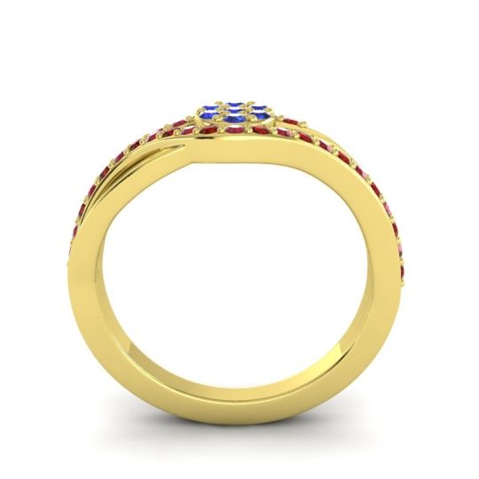 Simple Floral Pave Zami Ring