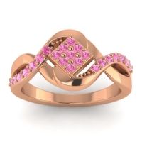 Pink Tourmaline Fashion Ring In 14K Rose Gold – Pratika Simple Ring