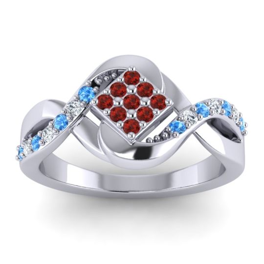 Simple Pave Bypass Pratika Ring