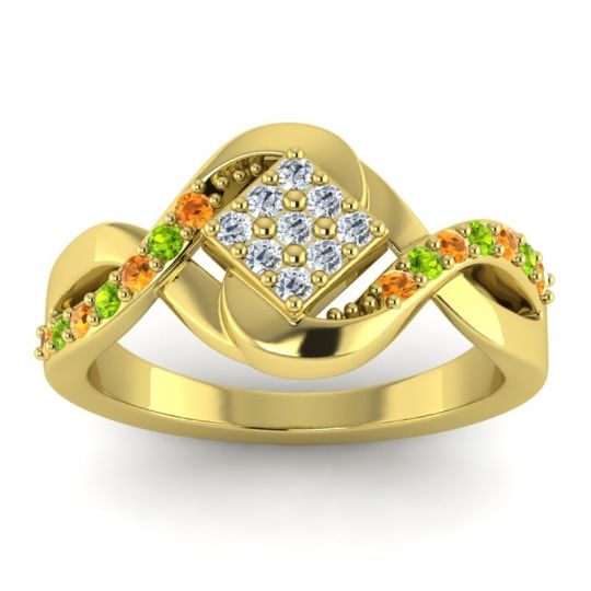 Simple Pave Bypass Pratika Ring