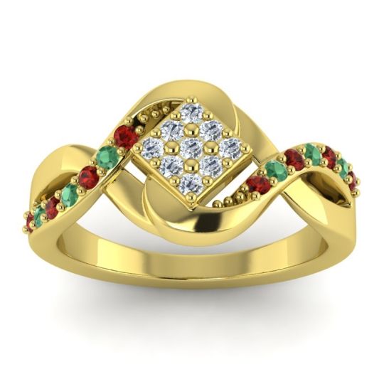 Simple Pave Bypass Pratika Ring