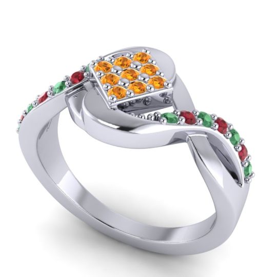 Simple Pave Bypass Pratika Ring