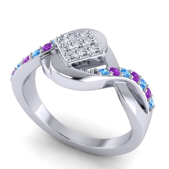 Simple Pave Bypass Pratika Ring