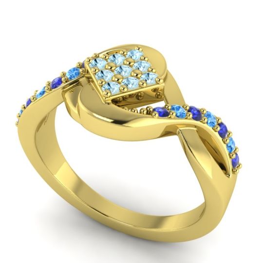 Simple Pave Bypass Pratika Ring