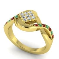 Simple Pave Bypass Pratika Ring