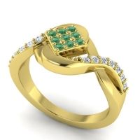 Simple Pave Bypass Pratika Ring