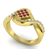 Simple Pave Bypass Pratika Ring