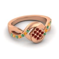 Simple Pave Bypass Pratika Ring