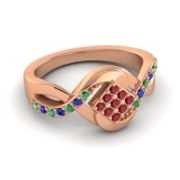Simple Pave Bypass Pratika Ring