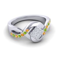 Simple Pave Bypass Pratika Ring