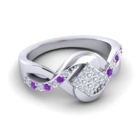 Simple Pave Bypass Pratika Ring