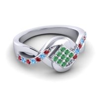 Simple Pave Bypass Pratika Ring