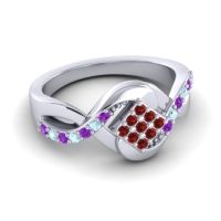 Simple Pave Bypass Pratika Ring