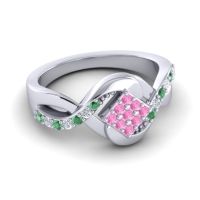 Simple Pave Bypass Pratika Ring