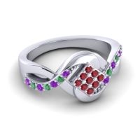 Simple Pave Bypass Pratika Ring