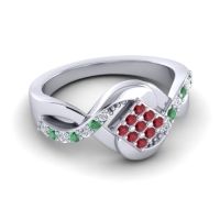 Simple Pave Bypass Pratika Ring