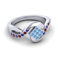 Simple Pave Bypass Pratika Ring